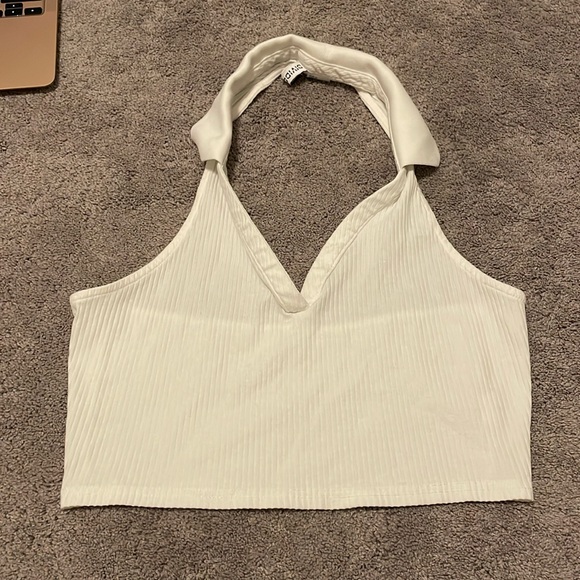 Halter Collar Crop Top - Picture 1 of 2